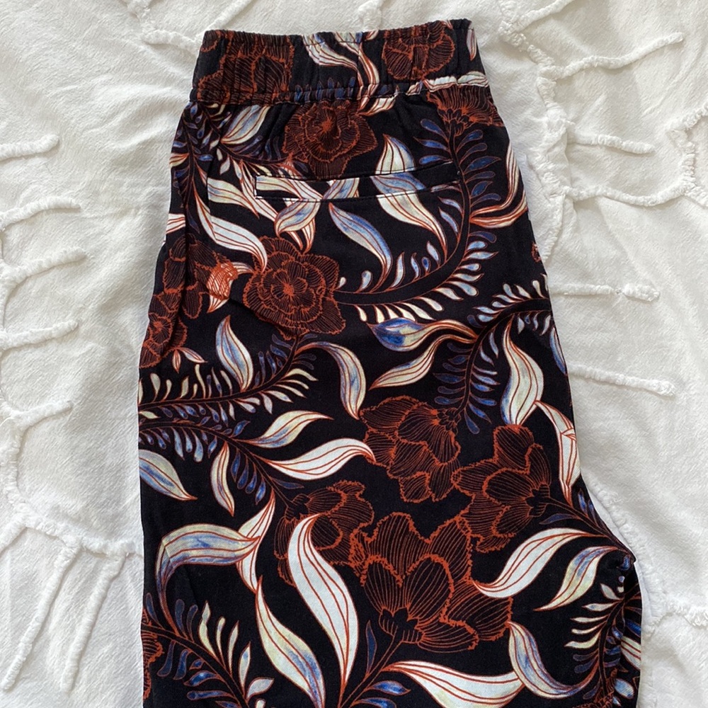 Ecru High Rise Pattern Pant Xs - image 2